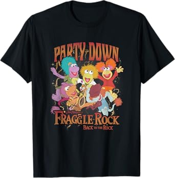 Fraggle Rock Party Down Back To The Rock Vintage Big Poster T-Shirt