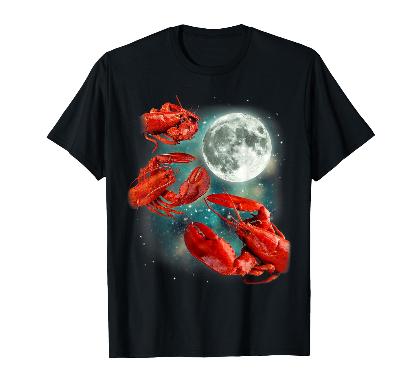 Three Lobster Moon | 3 Crustaceans Sea Lover Parody T-Shirt