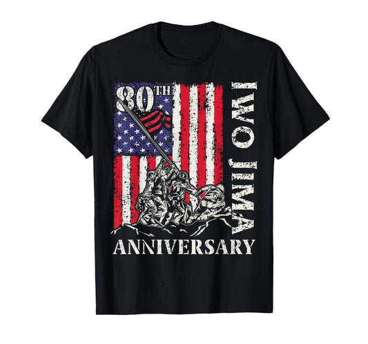 Iwo Jima 80th Anniversary Battle WWII Veteran 4th of July T-Shirt