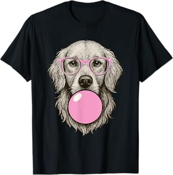 Cute Golden Retriever Shirt for Women Funny Dog Lovers T-Shirt