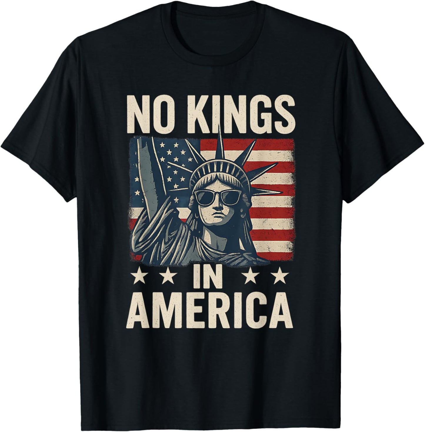 No Kings In America Patriotic 4th Of July T-shirt