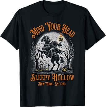 Vintage Mind Your Head Sleepy Hollow Headless Horseman T-Shirt