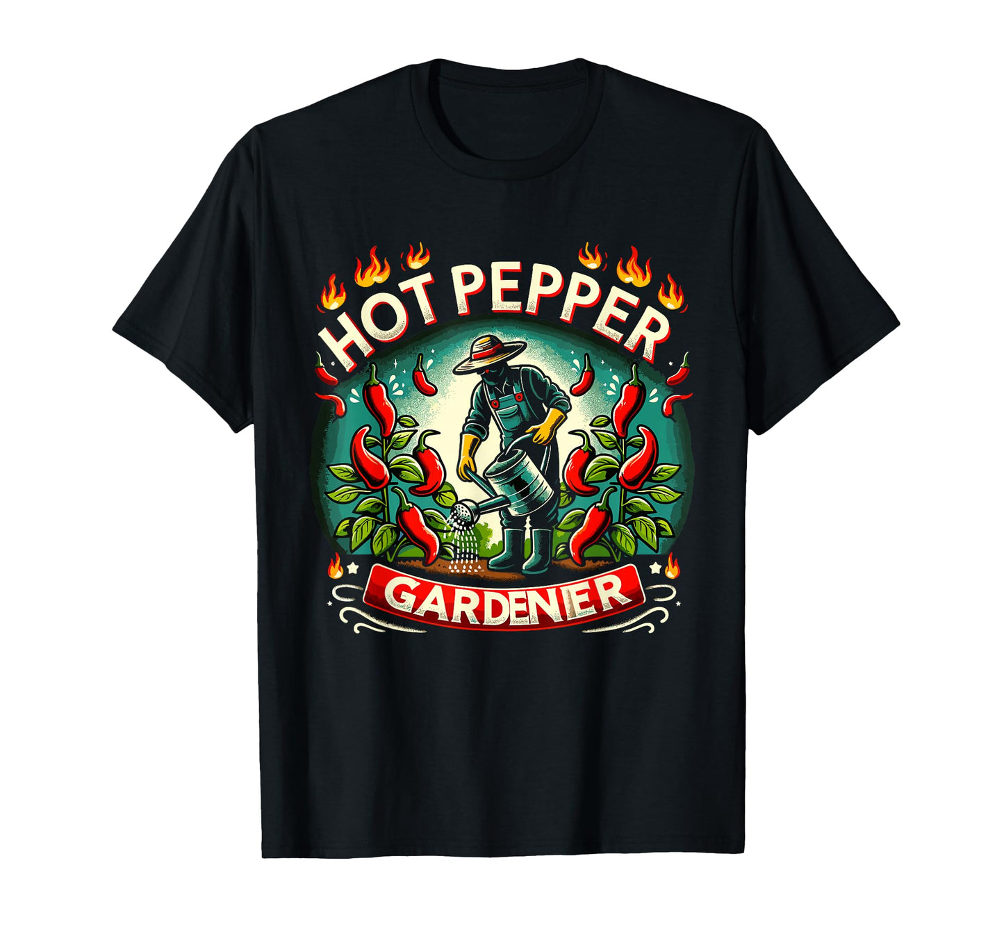 Spicy Food Lover Chili Peppers Chef Spice Scoville scale T-Shirt