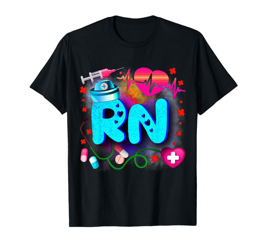 Registered Nurse RN - Tie Dye Registered Nurse Funny RN T-Shirt