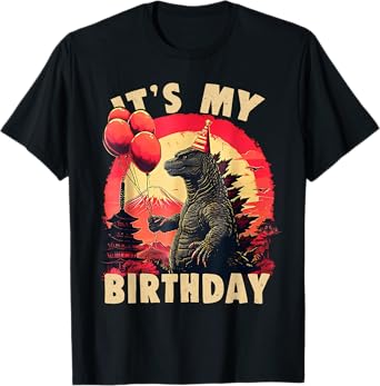 It's My Birthday Kaiju Birthday Party Japan Monster T-Shirt