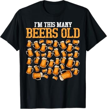 Funny 40 Year Old Beer Drinking Gag Gift, 40th Birthday T-Shirt