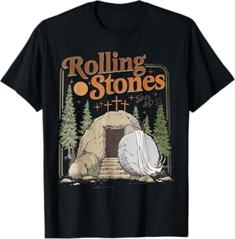 Vintage The Stone Was Rolled Away He Is Aliive Christian T-Shirt