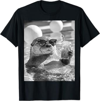 Cool Otter Selfie T-Shirt