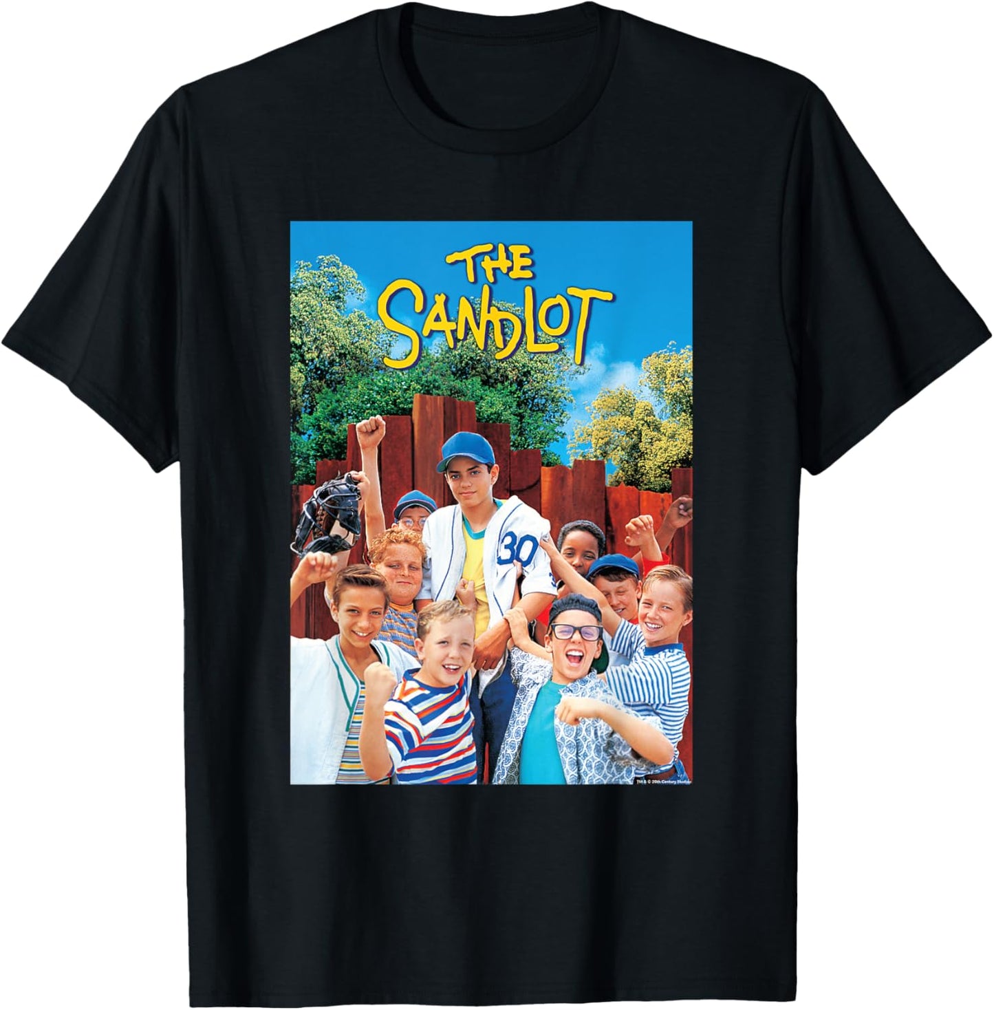 The Sandlot Baseball Team Official 1993 Movie T-Shirt