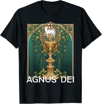 Agnus Dei Sanctus Traditional Latin Mass Catholic T-Shirt