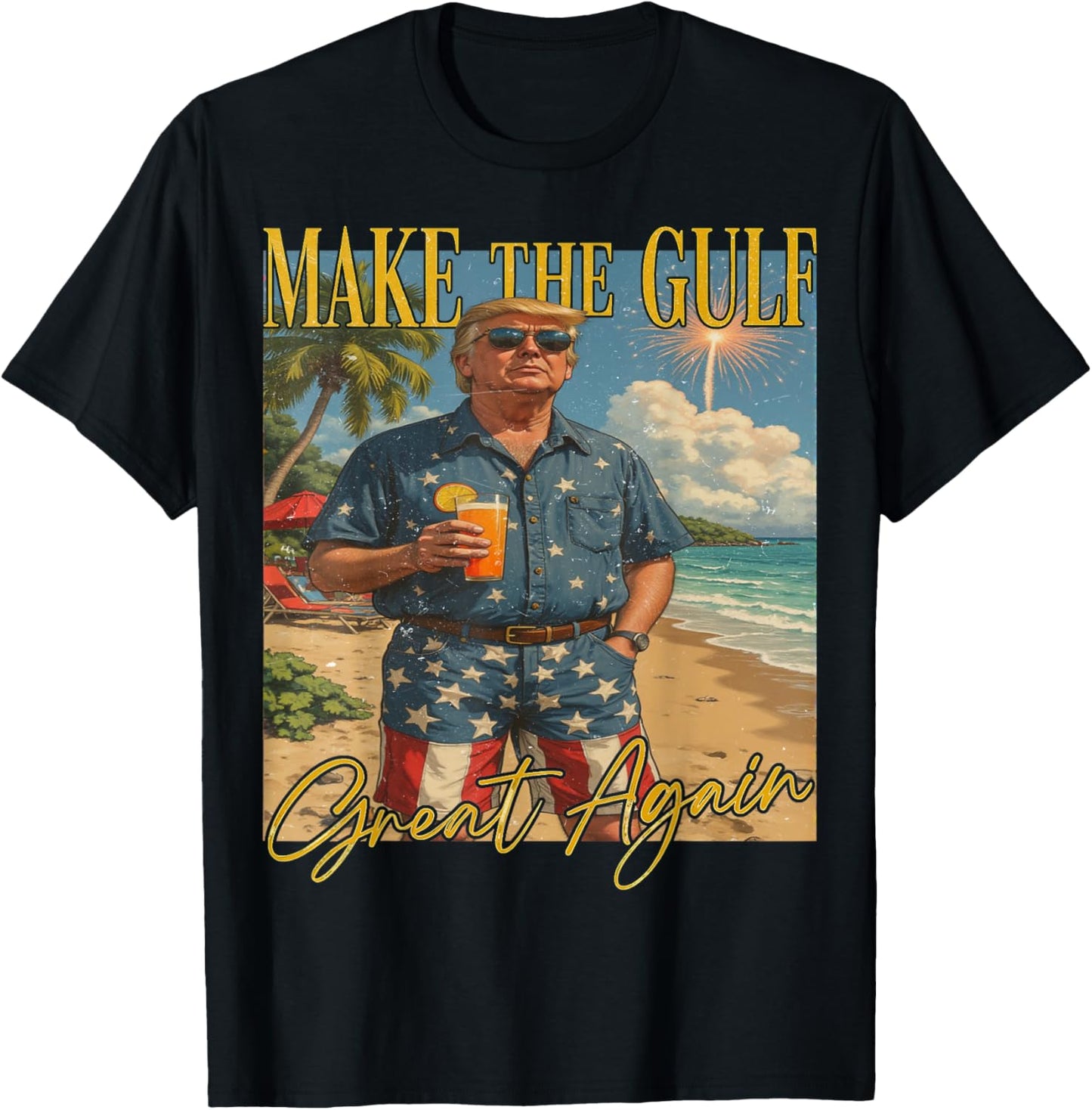 Funny TrumpTee " Make The Gulf Great Again " Vintage Gulf T-Shirt