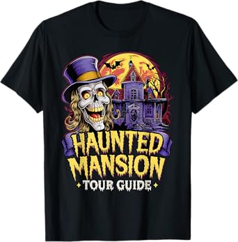 Halloween Haunted Mansion Tour Guide: Spooky Night Awaits T-Shirt