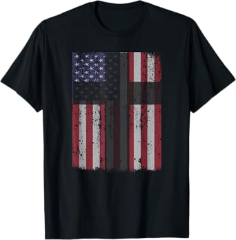 USA AMERICAN FLAG CHRISTIAN CROSS STAND FOR THE FLAG SHIRT T-Shirt