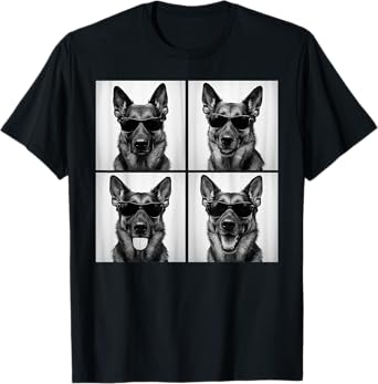 Funny German Shepherd Lover Cute GSD Dog Photo Booth T-Shirt