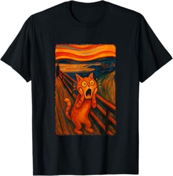 Cat The Scream Funny Gifts for Men Women Boys Girls Kids T-Shirt