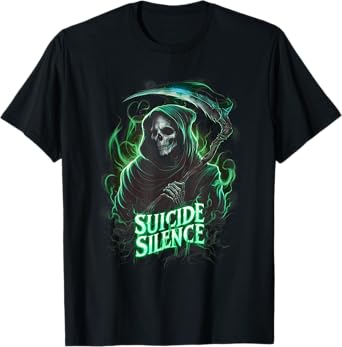 Suicide Silence Grim Reaper Occult Gothic Horror T-Shirt