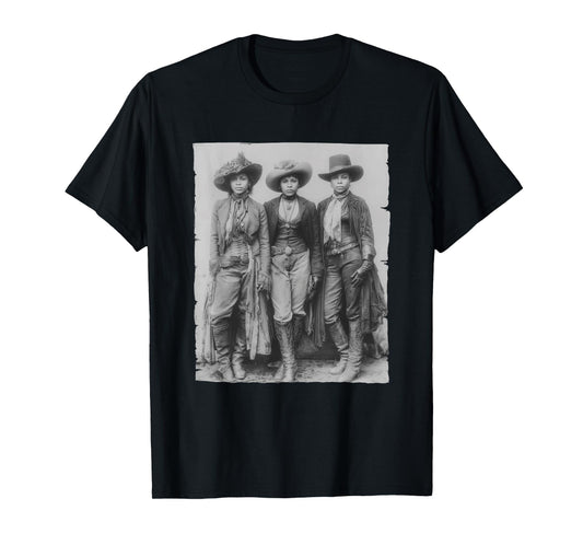 Black African American Cowgirl Western Country Texas Rodeo T-Shirt
