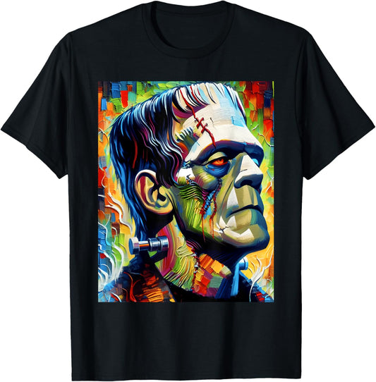 Frankenstein Monster And Bride Halloween Matching Couple T-Shirt