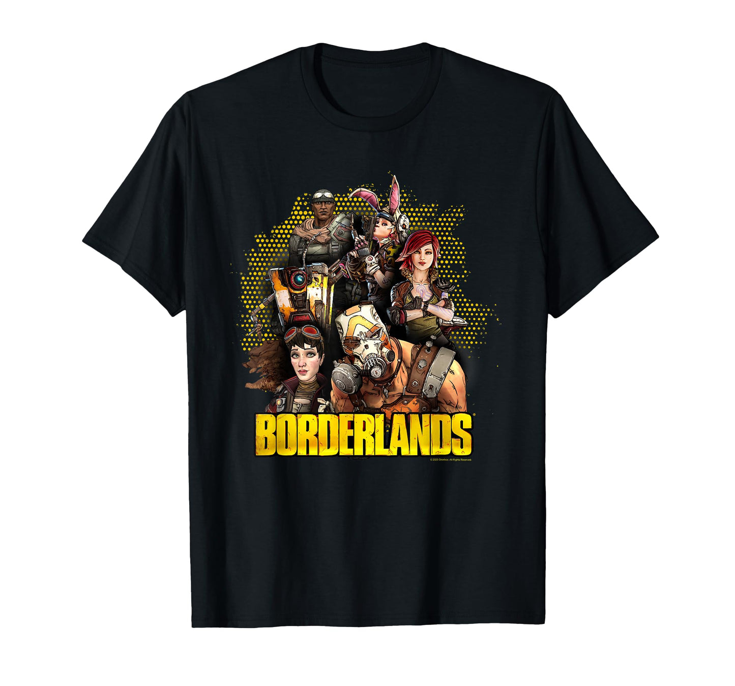 Borderlands Full Cast Collage with Logo Video Game T-Shirt