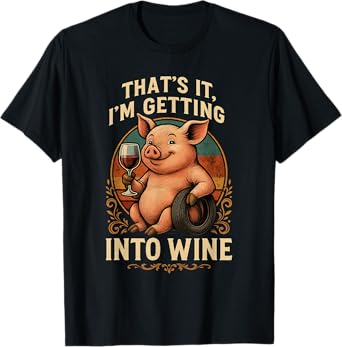 Pig Party Carnival Alcohol Celebrate Shooting Festival Wine T-Shirt