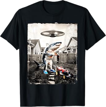 Shark Selfie With UFO – Funny Meme Men Women Kids T-Shirt