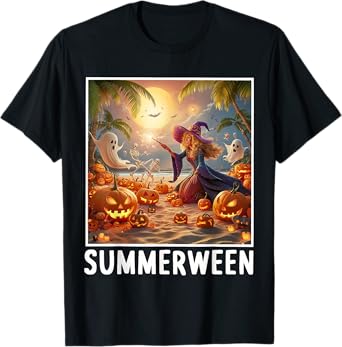 Summerween Vibes Halloween Summer Celebrate T-Shirt
