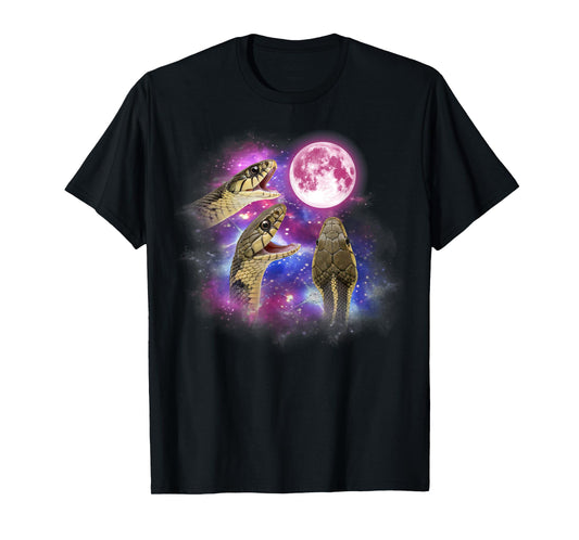 Garter snake Howling At The Moon Wildlife colorful Snake T-Shirt
