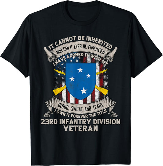 23rd Infantry Division Veteran Vietnam Veteran Gift Tee T-shirt