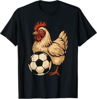 Funny Chicken Soccer T-Shirt