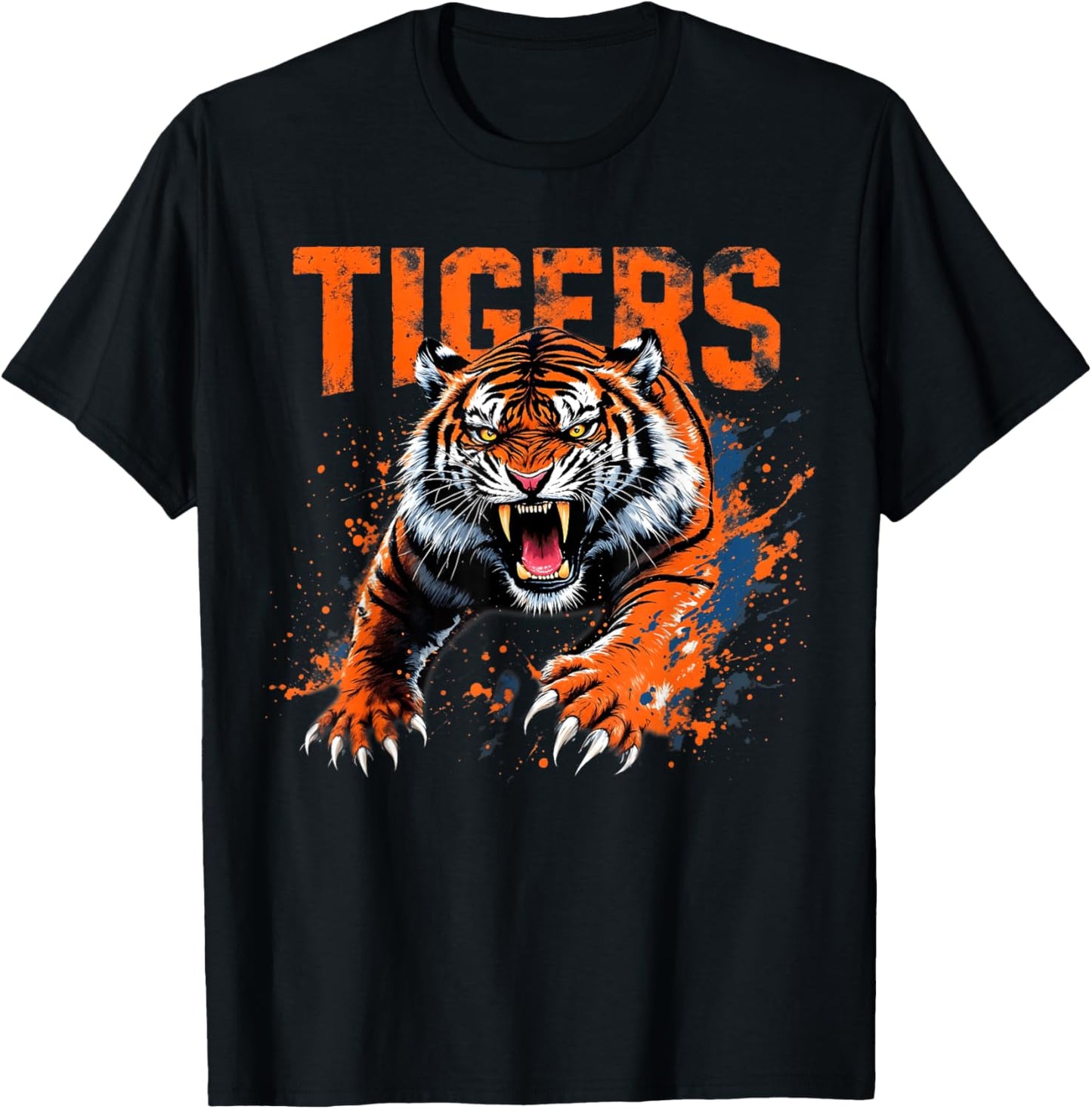 Retro Tigers Name Distressed Classic Gift For Men Women Kids T-Shirt