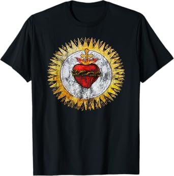 Sacred Heart of Jesus Christ Vintage Christian T-Shirt T-Shirt