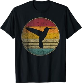 Hummingbird Bird - Vintage Love Women Kids Men Retro Graphic T-Shirt