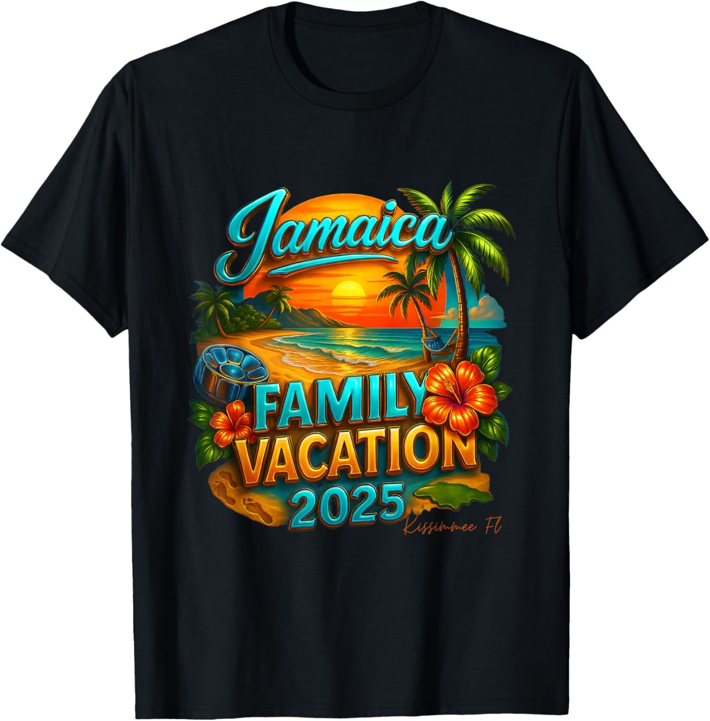 Jamaica Family Vacation 2025 Graphic print T-Shirt