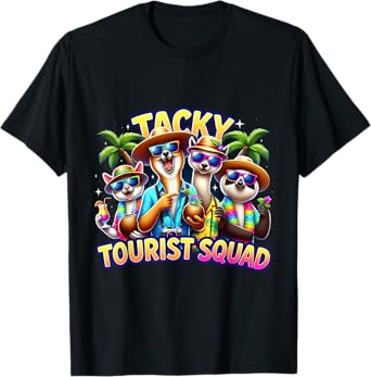 Funny Tacky Tourist Squad Summer Vacation Friends Family T-Shirt