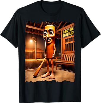 Tung-Tung-Sahur Italian-Brainrot Funny Gen Z Men Women Youth T-Shirt