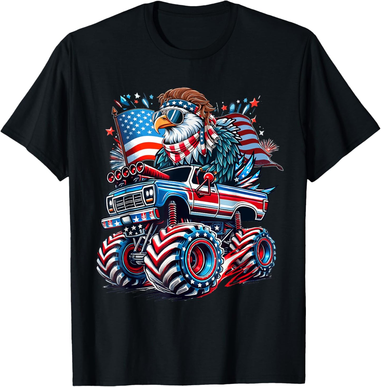 4th Of July Usa American Flag Bald Eagle Patriotic Eagle T-shirt