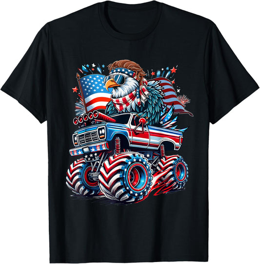 4th Of July Usa American Flag Bald Eagle Patriotic Eagle T-shirt