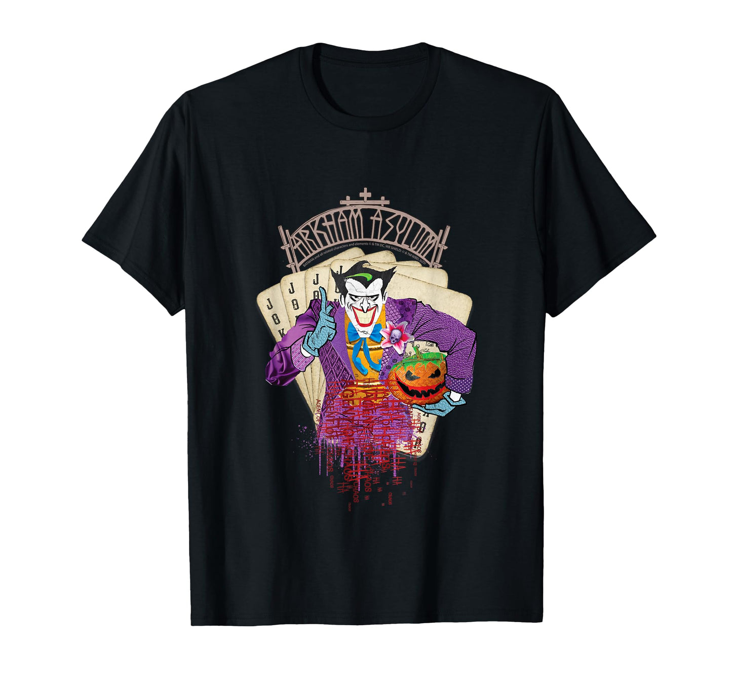 The Joker Halloween Design Arkham Asylum T-Shirt