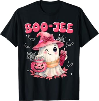 Spooky Season Cute Boo Jee Boujee Halloween Costumes Girls T-Shirt