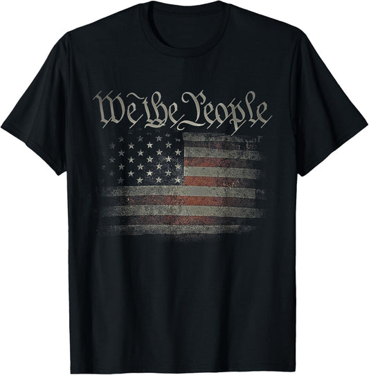 USA Flag 4th of July US Distressed Grunge US T-Shirt