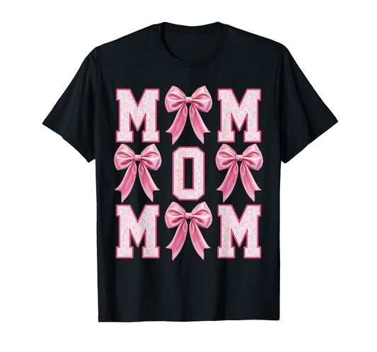 Mom Coquette Pink Bow Floral Mother's Day Mom T-Shirt