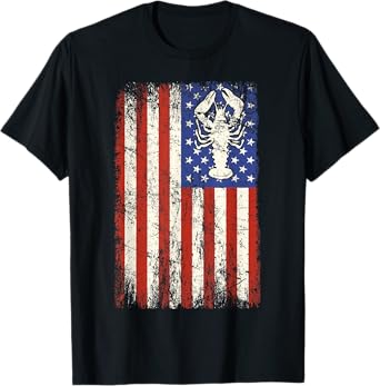 Crawfish Boil USA Flag American Crayfish Crew Festival Men T-Shirt