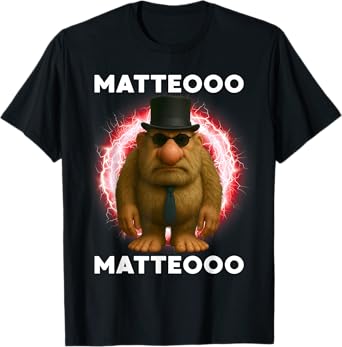 Matteo Mateo Matteooo Italian Brainrot Meme Kid Kids Boys T-Shirt