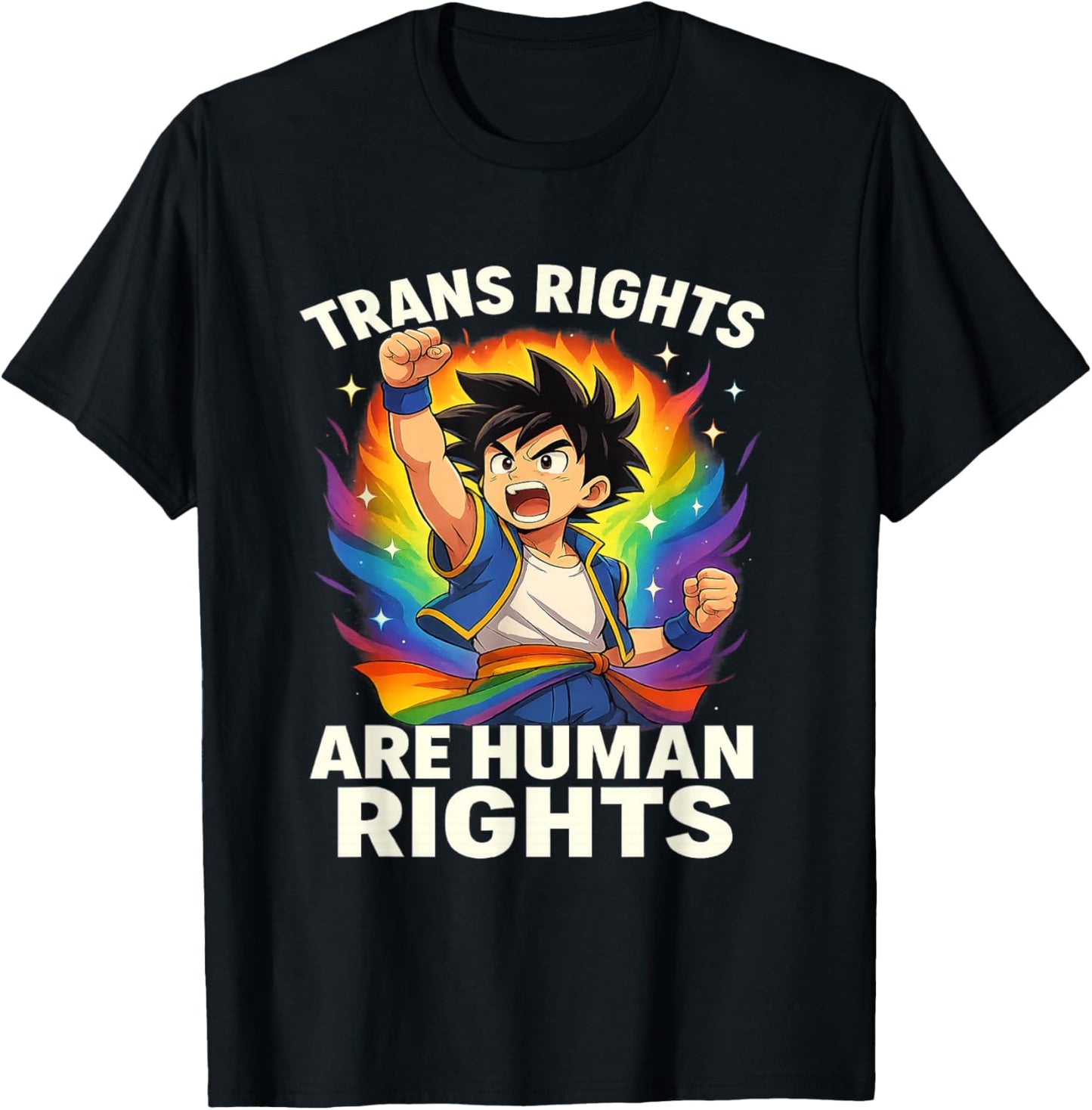 Pride Anime Warrior Aura Illustration T-Shirt