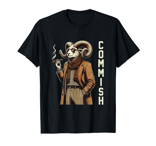 Fantasy Football Commissioner Funny Draft Goat Commish T-Shirt