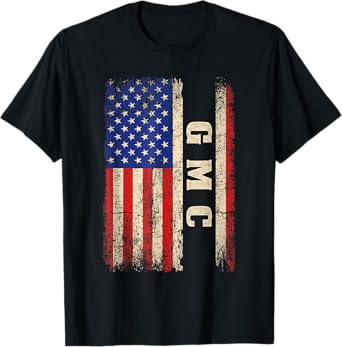 GMC Last Name Shirt GMC Name American Flag T-Shirt