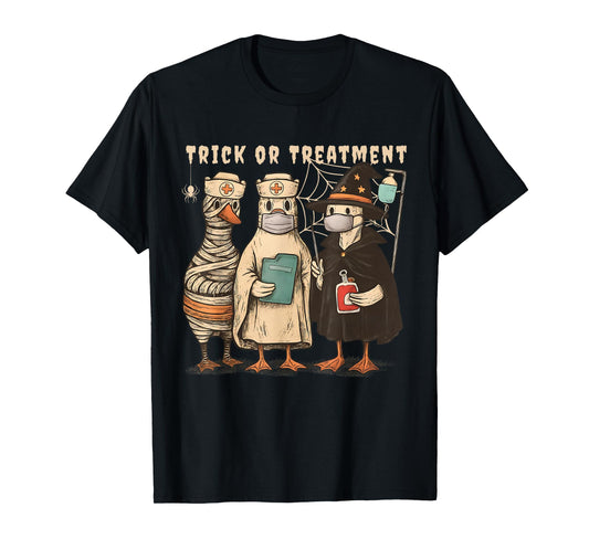 Retro Halloween Registered Nurse Ghost Witch Spooky Season T-Shirt