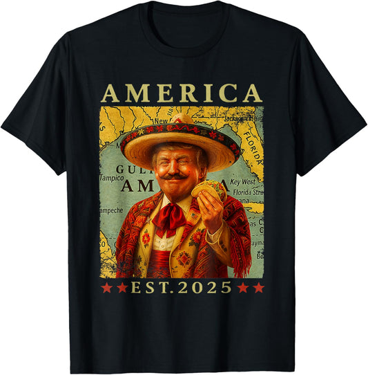 America Est 2025 Retro Vintage Beach Tee T-Shirt
