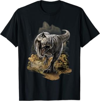 Jurassic World Rebirth Tyrannosaurus On The Attack T-Shirt