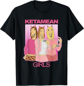 Meme Ketamine Horse Ketamine Horse Emergency | Ketamean Unisex-Adults Classic Fit Black Short Sleeve T-Shirt Small